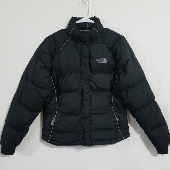 North Face Womens Black Small Winter Puffer Jacket Goose Down Ladies Puff Bubble
